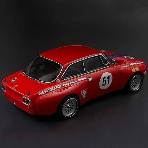 Mobiliarbus KillerBody 48251 257mm Alfa Romeo 2000 GTAm Cuerpo Acabado Marco Rojo para 1/10 Touring eléctrico RC Drift Racing Car DIY