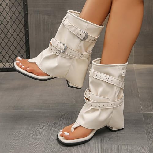 Botines de tobillo cómodos de color liso con correa ajustable para mujer 3