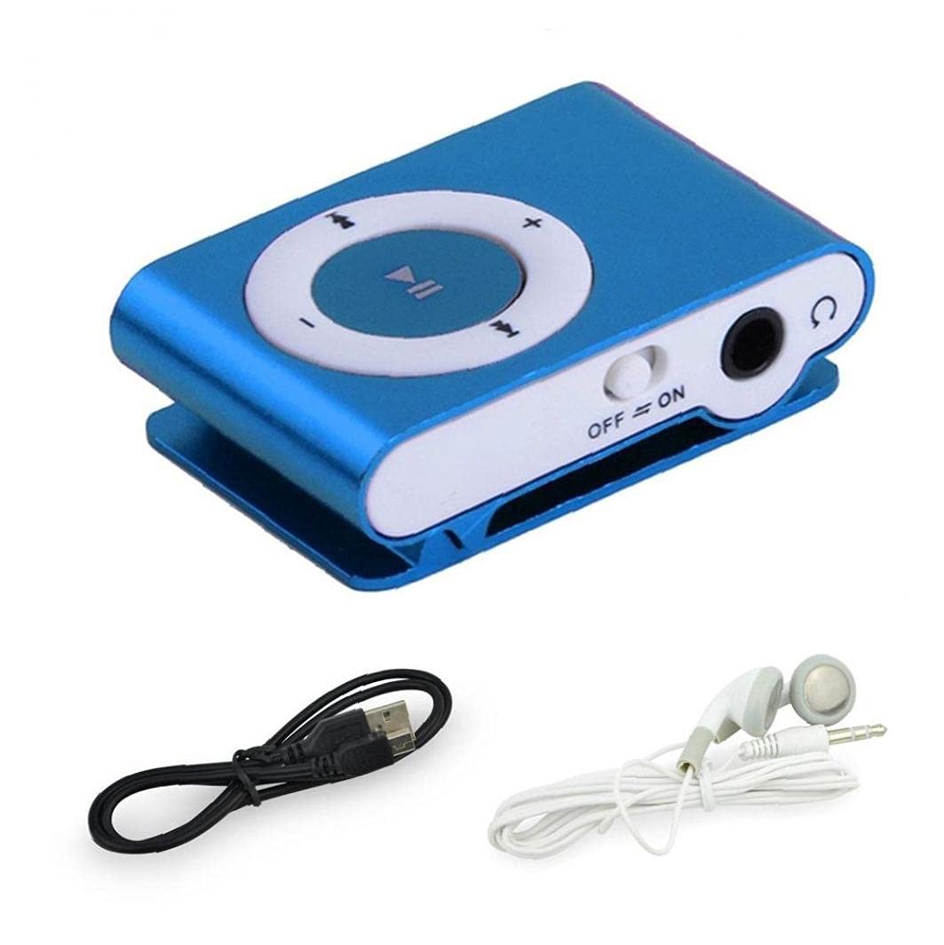 Mp3 Player Mini Clip Music Player Support Tf Micro Sd Card Media Player Blue Small Clip Mp3