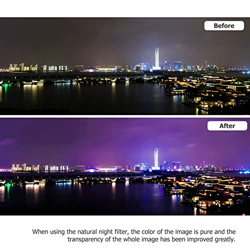 JJC filtro natural de la noche de 77m m, filtro ligero de la contaminación para la fotografía de la noche