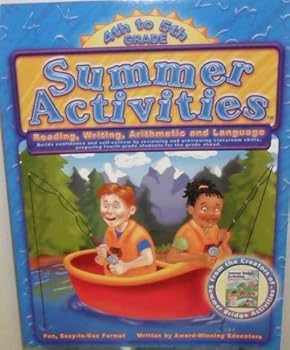 Paperback Summer Activities, 4th to 5th Grade, Reading, Writing, Arithmetic and Language Book