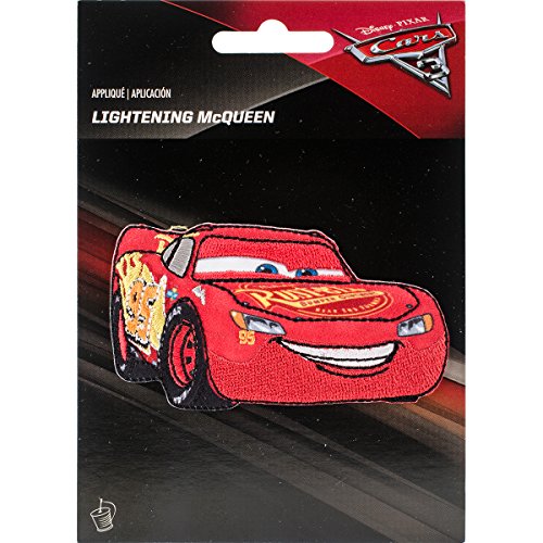 Wrights Disney Cars Iron-On Applique Lightning McQueen