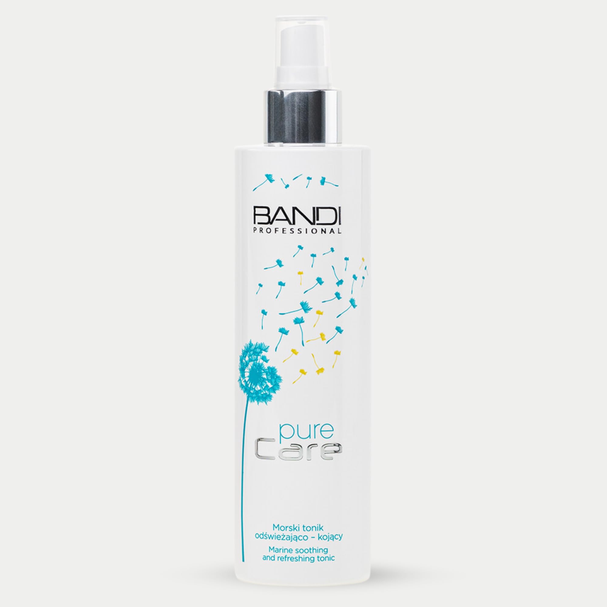 BANDI PURE CARE Morski tonik odświeżająco‑kojący, tonizacja, nawilżenie i uczucie świeżości | pantenol + oczar wirginijski | Morski stymulator kwasu hialuronowego