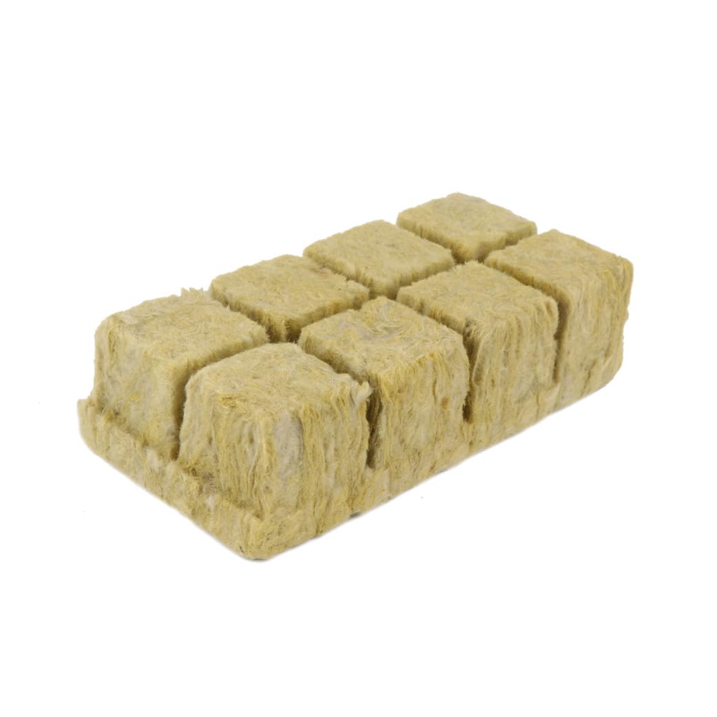 INOOMP Bloque de Lana Hidropónica 1, 5 Pulgadas 8 Piezas Verde
