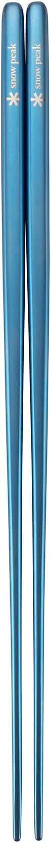 Snow Peak Titanium Chopsticks, Blue, Lightweight Durable Chopsticks for Home, Camping & Outdoors