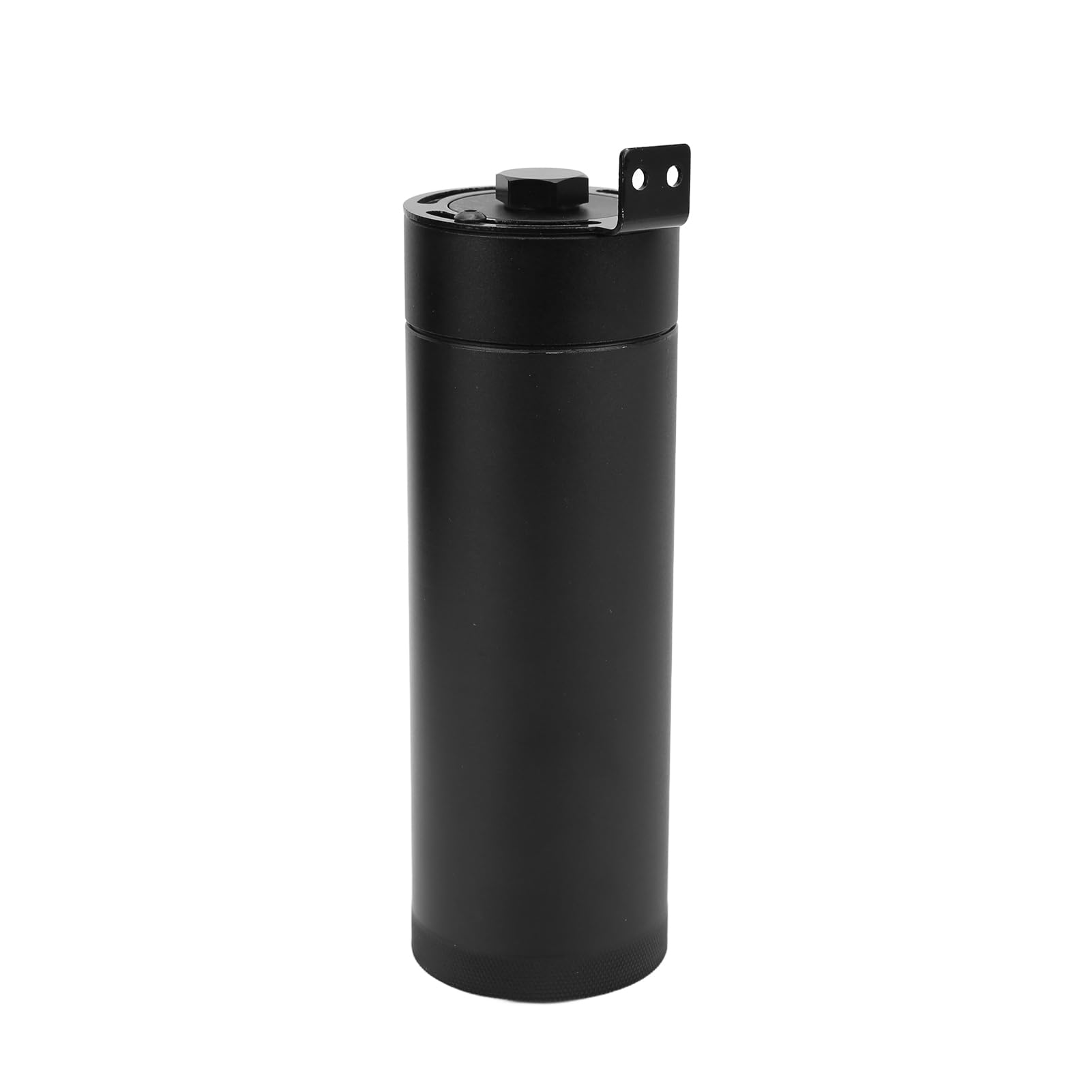 TOPINCN Separador de aceite de aire del motor del tanque colector de aceite Universal de alta calidad con filtro de ventilación para entusiastas del automóvil Color Metal 1 paquete