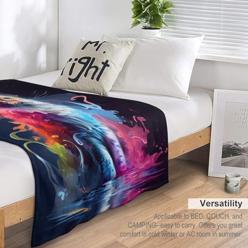 Couverture en flannel chat pour le camping et vos soirées cocooning - 7