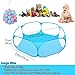 Jacone Portable Cute Blue Hexagon Children Ball Pit, Indoor and Outdoor Easy Folding Ball Play Pool Kids Toy Play Tent with Carry Tote, Balls Not Included