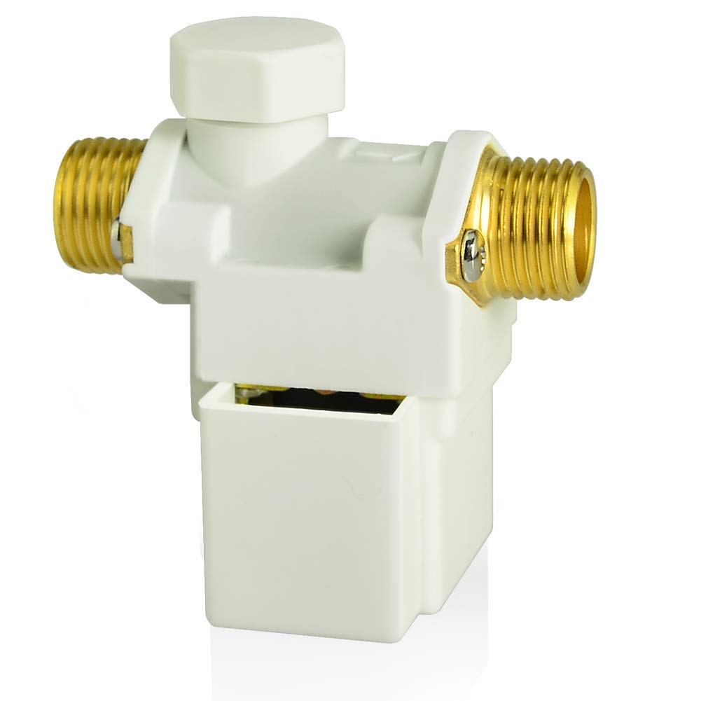 Taisher 1PCS 12V Plastic Water Electric Solenoid Valve Normally Closed 1/2" G