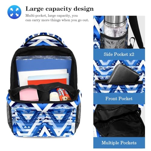 Sac à dos polyvalent résistant et confortable imprimé drapeau bleu taille Large - 3