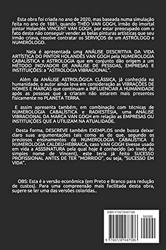 A Imortalidade No Sucesso de VAN GOGH pela CABALA, NUMEROLOGIA e ASTROLOGIA VIBRACIONAL: : Uma Análi