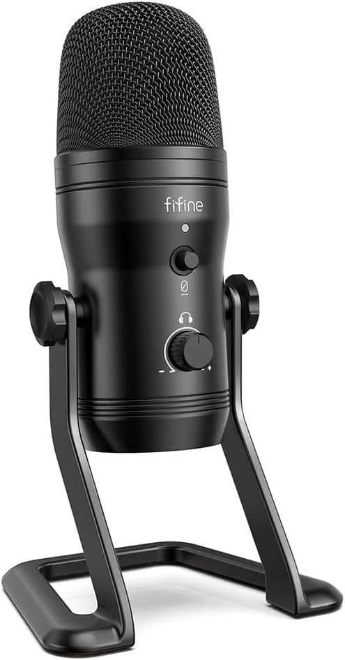 USB Studio Recording Microphone Computer Podcast Mic for PC, PS4, Mac with Mute Button & Monitor Headphone Jack, Four Pickup Patterns for Vocals YouTube Streaming Gaming ASMR Zoom-Class (K690)