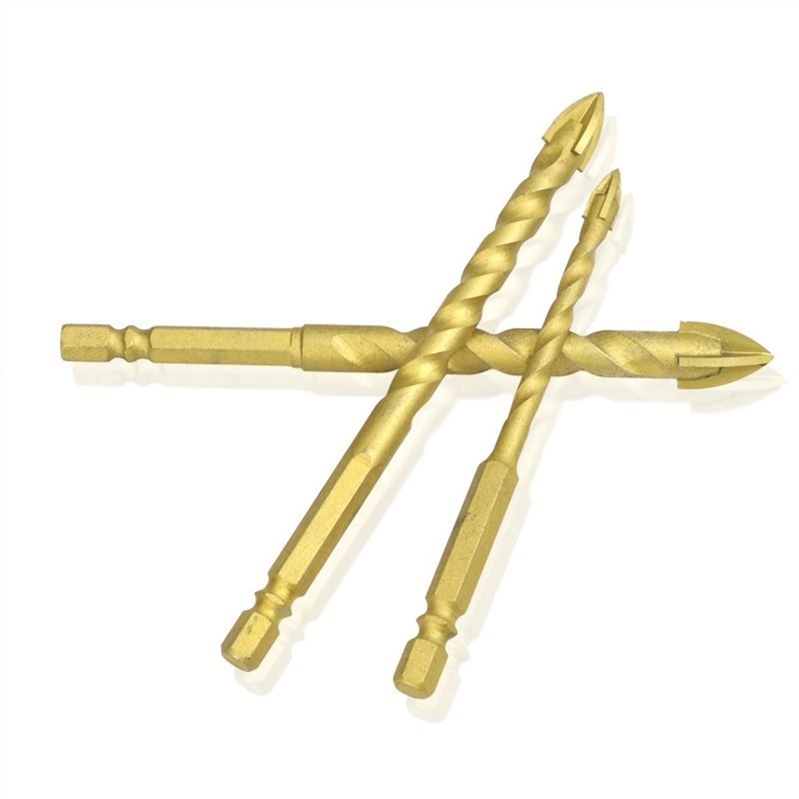 Apri foro 6-12mm Punta esagonale a croce for piastrelle Punta for trapano in lega di mattoni Triangolo Bit Cutter for strumento di perforazione for calcestruzzo in ceramica di vetro 1Pcs(10mm)