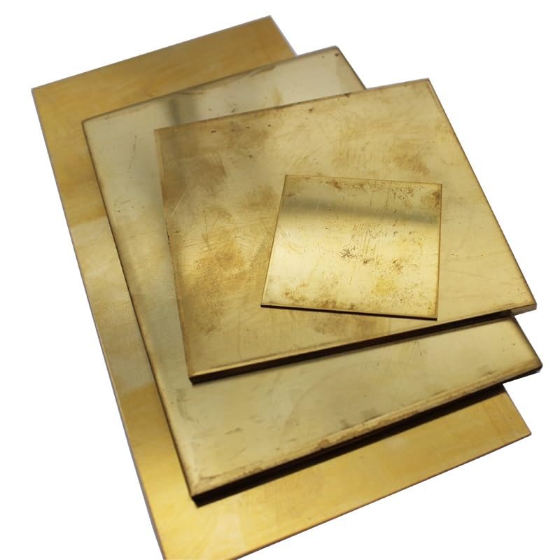 真鍮製のシート、 H62 真鍮箔シート 1mm厚 複数サイズ(1x100x150mm 1pc)