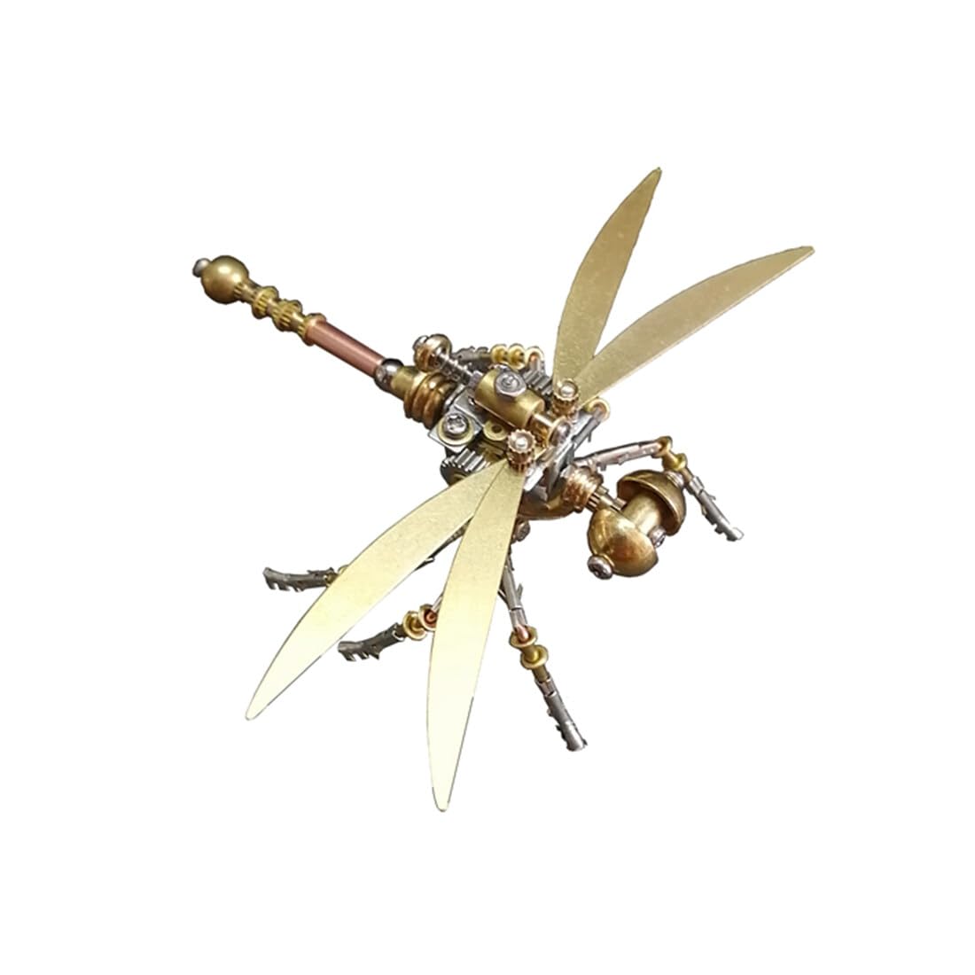 NULA Kit de rompecabezas de metal 3D para adultos, Steampunk, mecánico, insecto, metal, punk, pequeña libélula, kit de montaje, rompecabezas creativo hecho a mano, decoración hecha a mano, 152 piezas