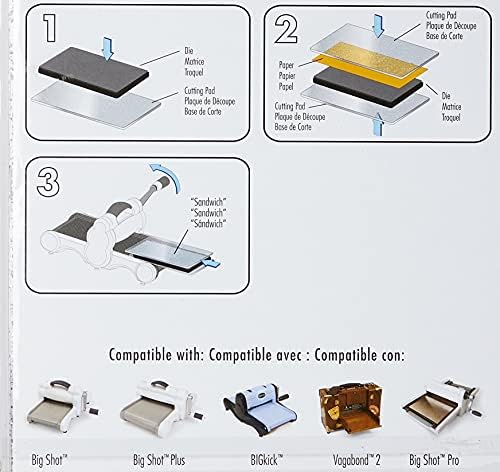 Sizzix Cutting Pads-Standard, 1 Pair, 22.5 x 15.5 x 0.7 cm