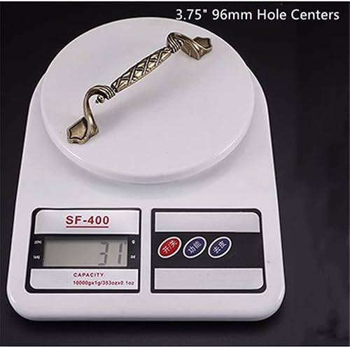 Miniatura 8 de Tiradores de bronce de 2 tamaños para cajones de gabinete de 3.75 pulgadas, tirador de lazo de estilo europeo, accesorios de gabinete de aleación de