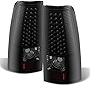 AKKON - For 03-06 Chevy Silverado 04-06 GMC Sierra Pickup Truck Black Smoke LED Tail Lights Brake Lamps Pair