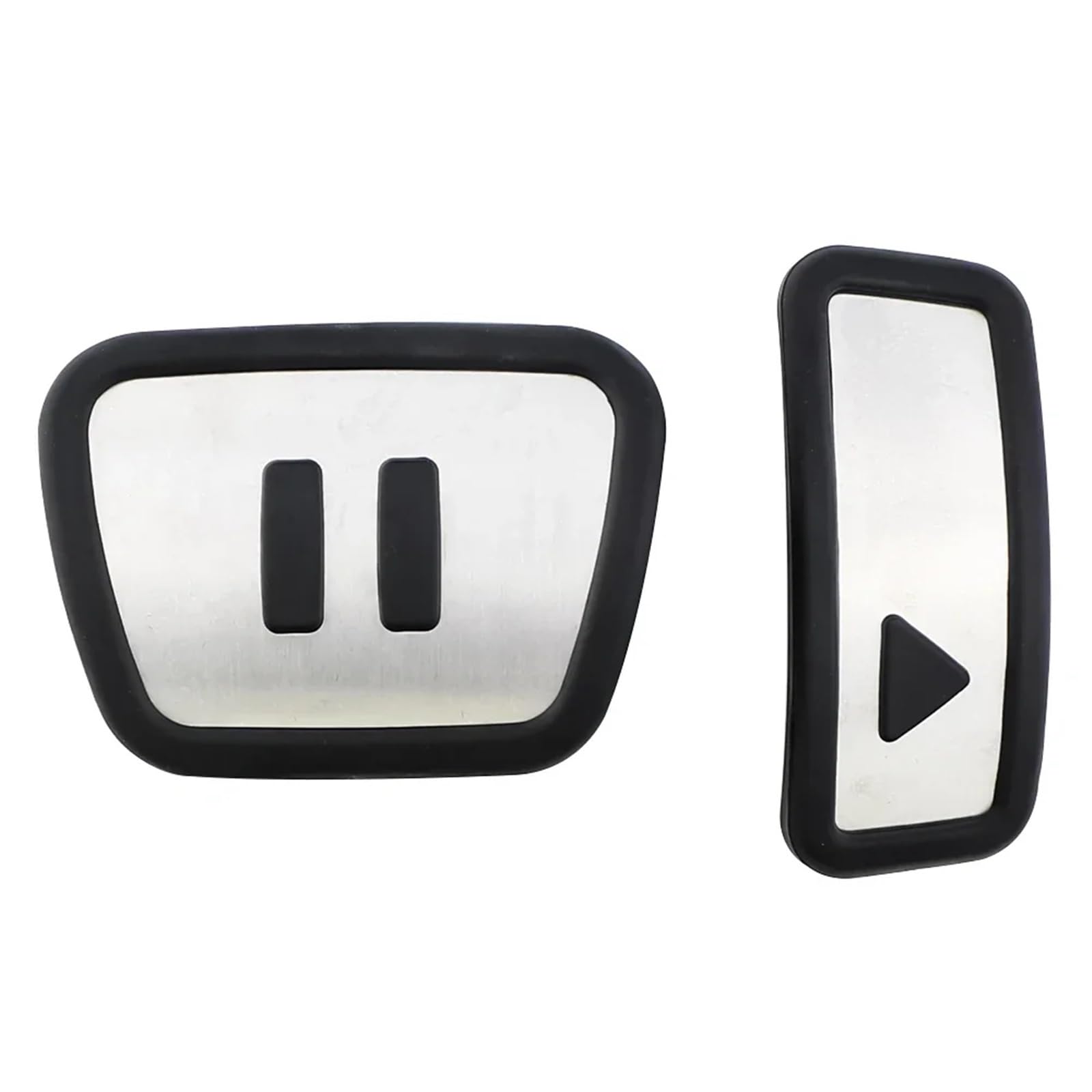 Capuchons Pédales Couvre-pédales en Acier Inoxydable pour VW pour ID.3 pour .4 pour .5 pour .6 2020-2024 AT Plaquettes De Frein Antidérapantes