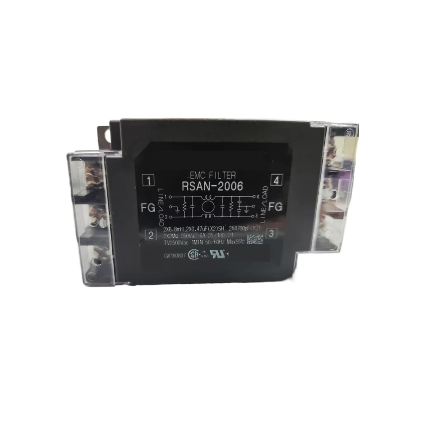 Filtro de fuente de alimentación RSAN-2006 | Baja pérdida de inserción, ideal for aplicaciones de IoT y supresión de ruido