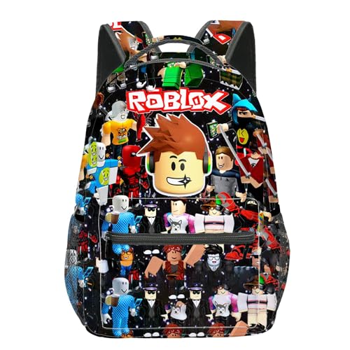 Umbrean Mochilas para niños juego Rob-lox para guardería niños niños para niños niñas, rojo, S