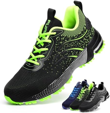 Furuian Steel Toe Shoes for Men & Women Lightweight Safety Work Shoes Comfortable Steel Toe Sneakers Warehouse Industry Work Sneakers Furuian Steel Toe Shoes for Men & Women Lightweight Safety Work Shoes Comfortable Steel Toe Sneakers Warehouse Industry Work Sneakers