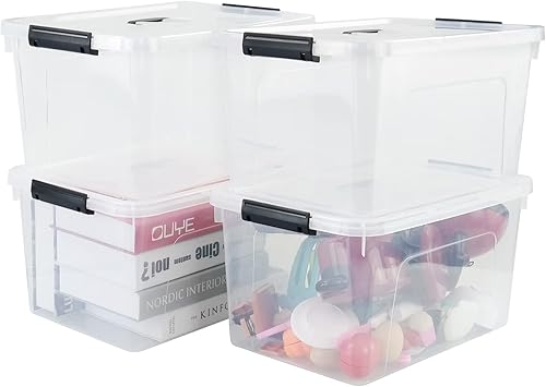 Miniatura 8 de Zerdyne Caja de plástico transparente con tapa, 10 L