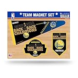 Rico Industries NBA Golden State Warriors 2018 Basketball Champions Die Cut Team Magnet Set Sheet