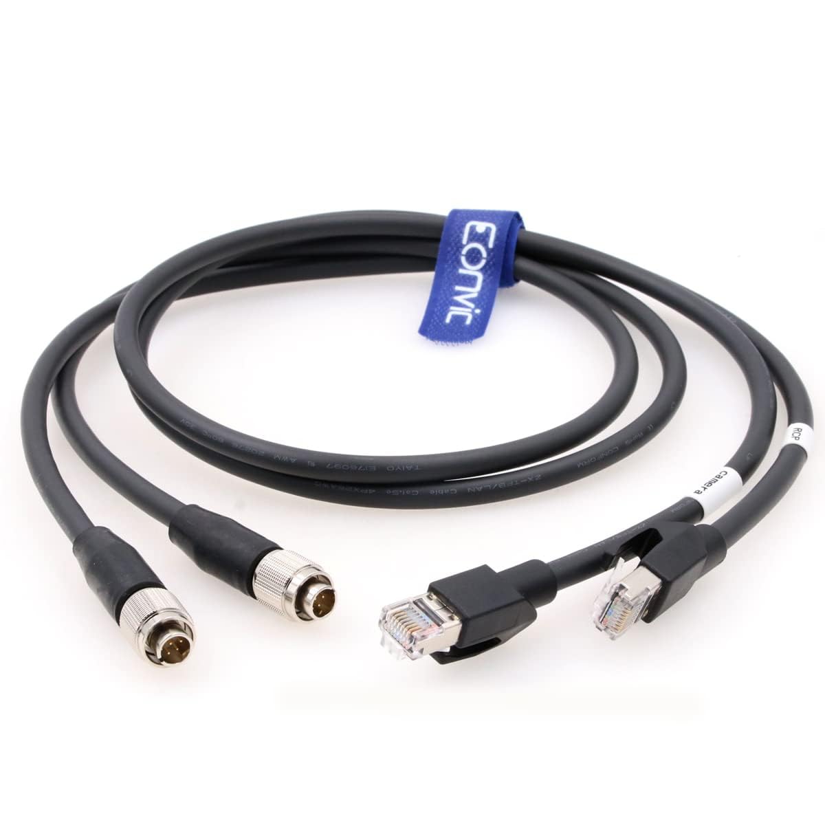 Hirose - Confezione da 2 connettori originali a 8 pin a cavo RJ45, controllo remoto della camma, nessuna perdita di segnale e cavo di rete ad alta velocità per Sony CCU, BVP e HDC Series