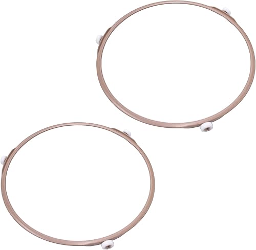 Paquete de 2 anillos giratorios de microondas de 7 pulgadas, soporte para bandeja de placa de vidrio, anillo interior de repuesto, para microondas,