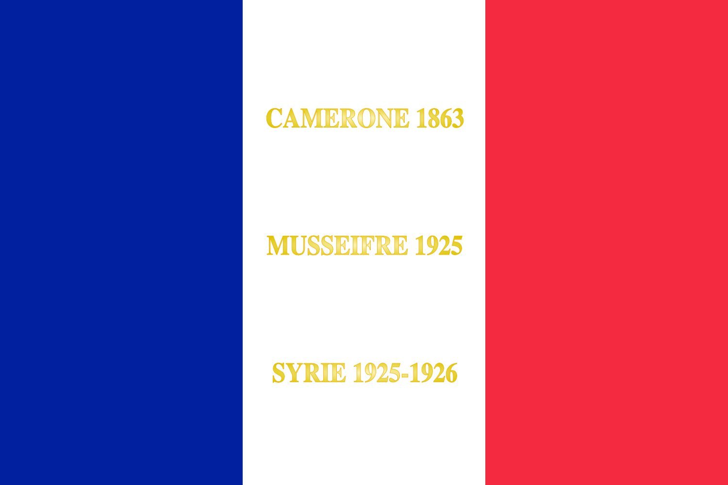 Drapeau 6e régiment étranger d'infanterie grand format militaire collection