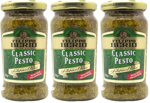Image of Filippo Berio Classic Pesto, 190 g (Pack of 3)