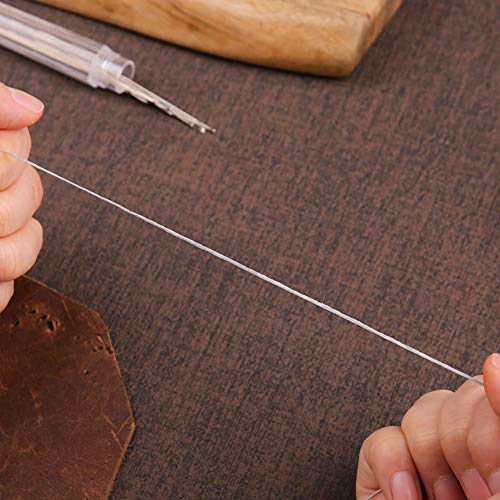 Jupean Waxed Thread, 150M /164Yards Light Grey Leather Waxed Thread, Leather Sewing Thread, Hand Stitching Thread For Hand Sewing Leather, Bookbinding, And Beginners Leather Craft Diy #TOP5
