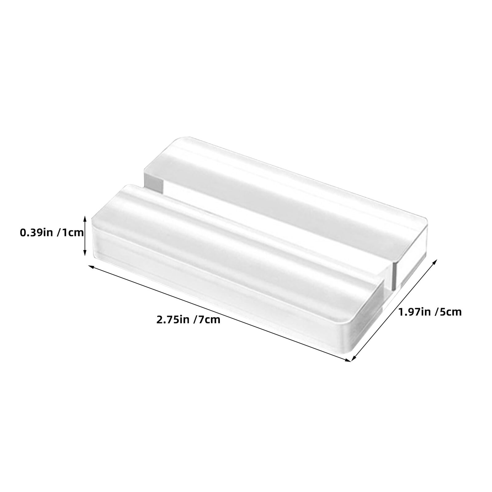 10stücke Tischkartenhalter aus Acryl Transparente Kartenständer für Tische Namenskartenhalter mit Schlitz Visitenkartenhalter für Büros und Veranstaltungen Stabile Tischständer