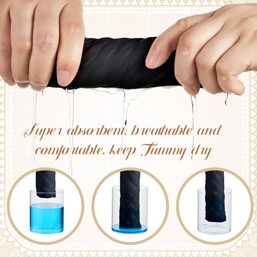 Image of 10 Pcs Tummy Liners for Sweat Rash Cotton Under Belly Sweat Liners Under Belly Absorber Pads Band for Skin Rash