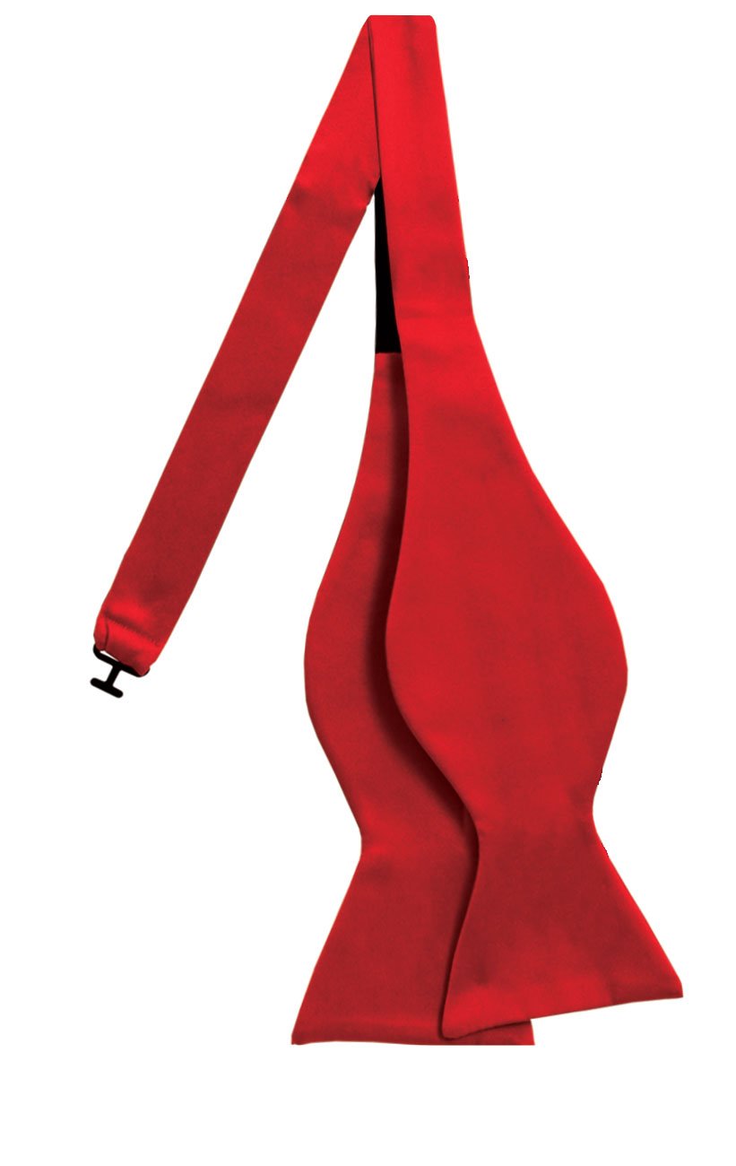 Dobell Mens Red Bow Tie Self-Tie
