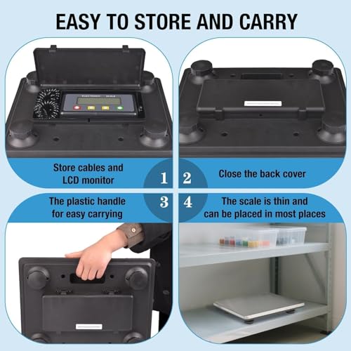 Báscula postal digital Surmount Way 440 lb con pantalla LCD miniatura 3