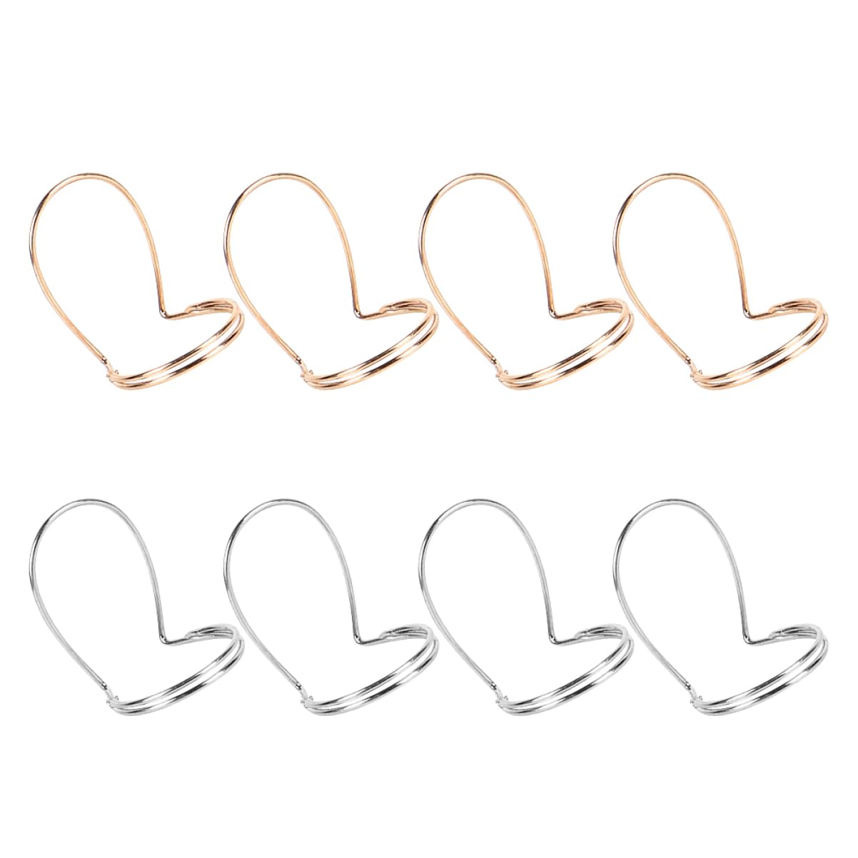 Lot de 8 Médiators de Guitare en Métal pour Index, Guitare Folk