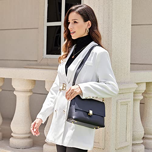 Hakkensuru Crossbody Bags For Women Designer Shoulder Bags Genuine Leather Handbag Satchel Purses With Adjustable Detachable Strap #TOP1