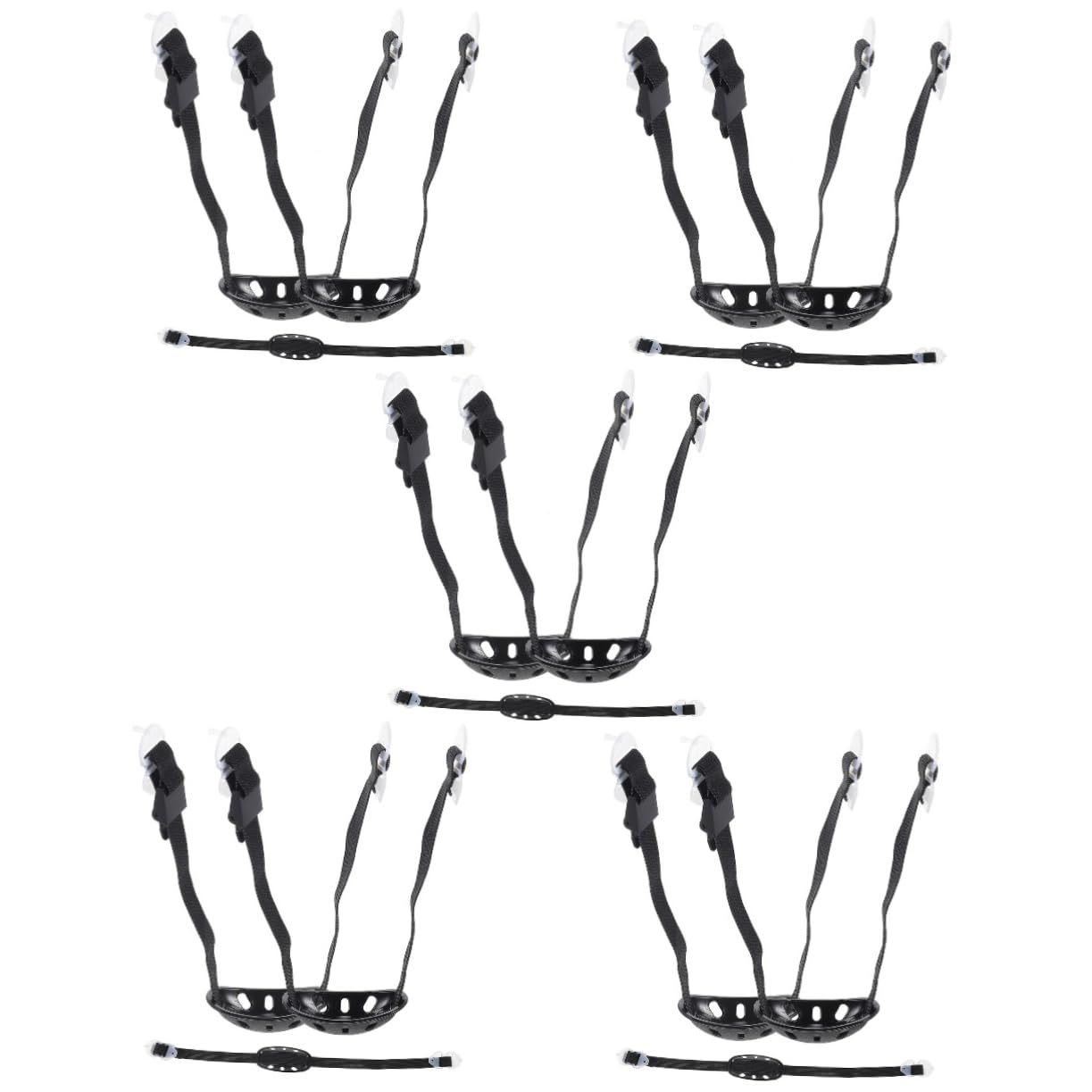 Toyvian Correa para La Barbilla del Casco Elástico Mentonera Ajustable para Casco Correas De Barbilla Casco Universal Correa De Barbilla Portátil Black