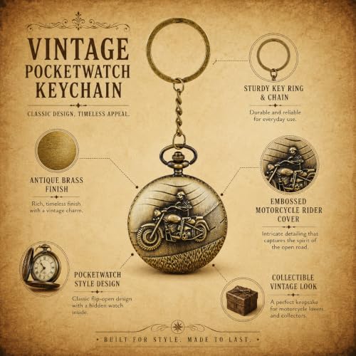Image of Antique Bronze Pocket Premium Vintage Theme Metallic Home Key Chain & Key Rings | Best Gift for Men, Woman, Boys & Girls on their Special Occassions