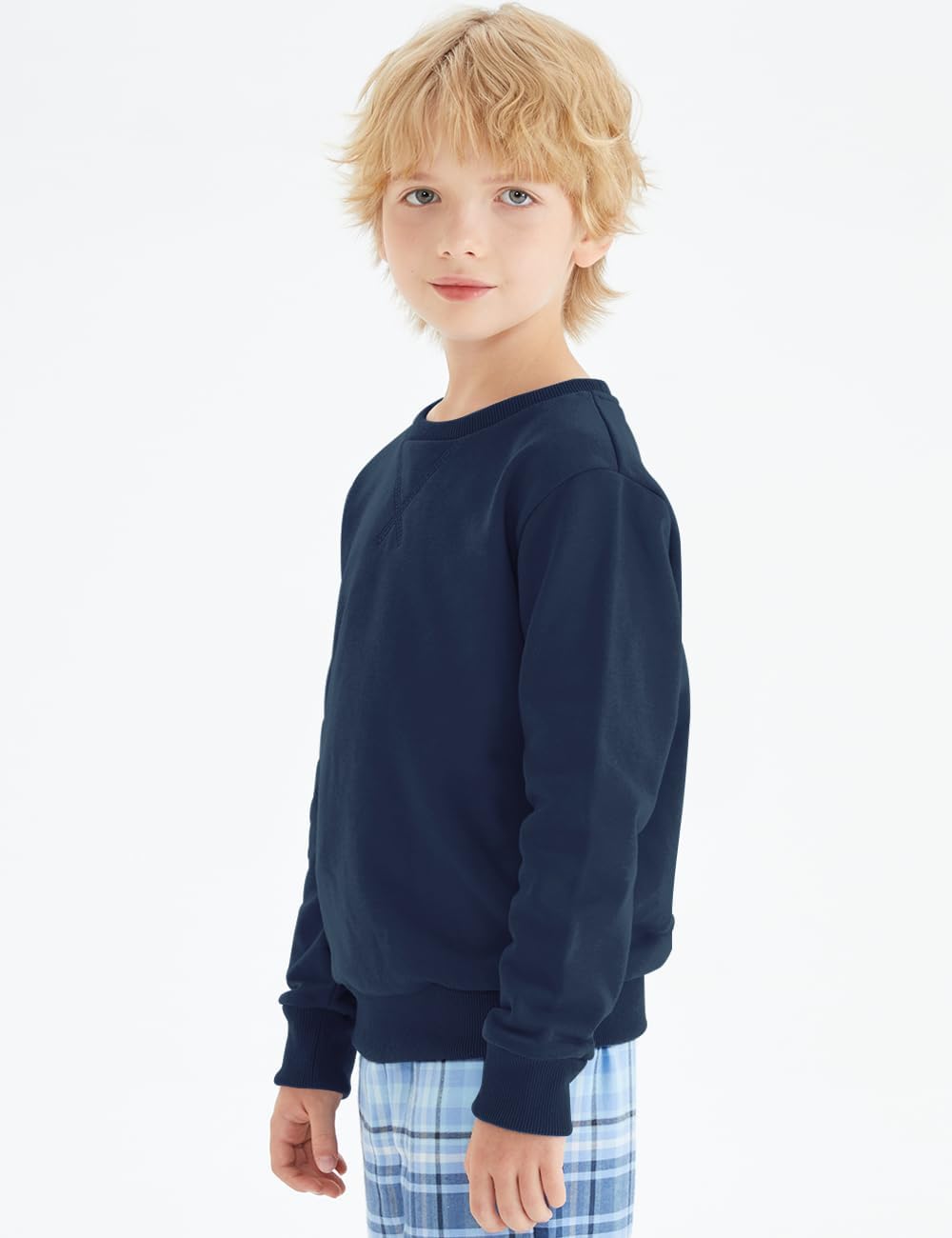 Spring&Gege Youth Basic Sport Crewneck Pullover Sweatshirts for Children(3-14 Years) - Image 4