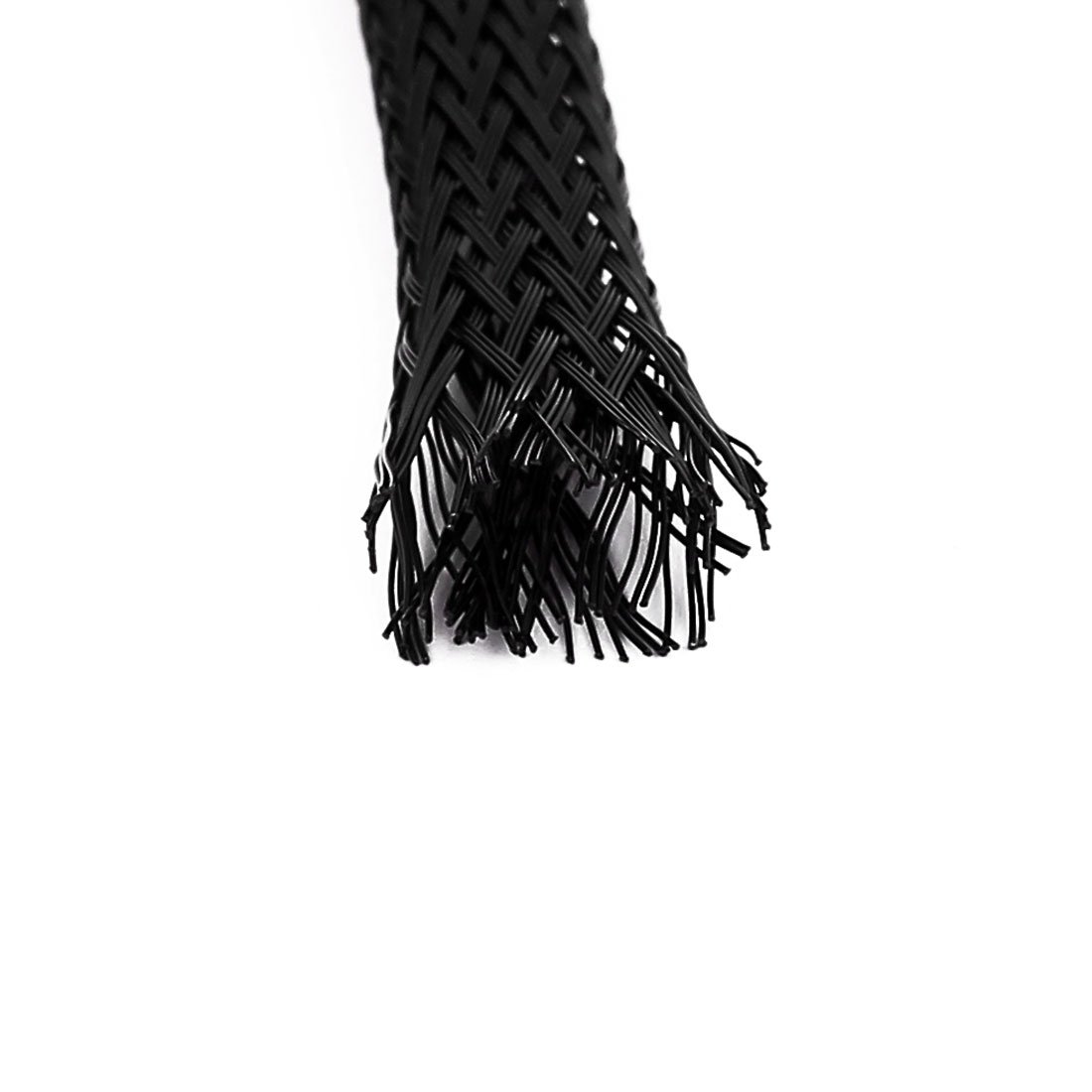 Aexit Gaine D'enveloppe De Câble, Gaine De Câble, PET, Tresse Serrée, Dia 16mm, Noir, 5 M (60818ea74f205c8a6edaa46a1195f9ce