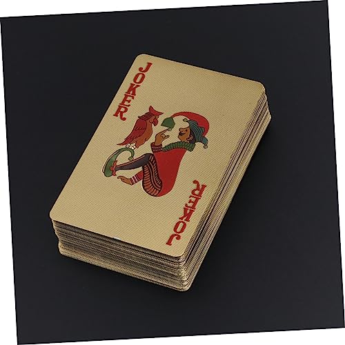 Toyvian 3stücke Goldene Spielkarten Im Deck Plattierte Pokerkarten Für Tischspiele Und Sammelwürdig Für Familienunterhaltung Und – Bild 4