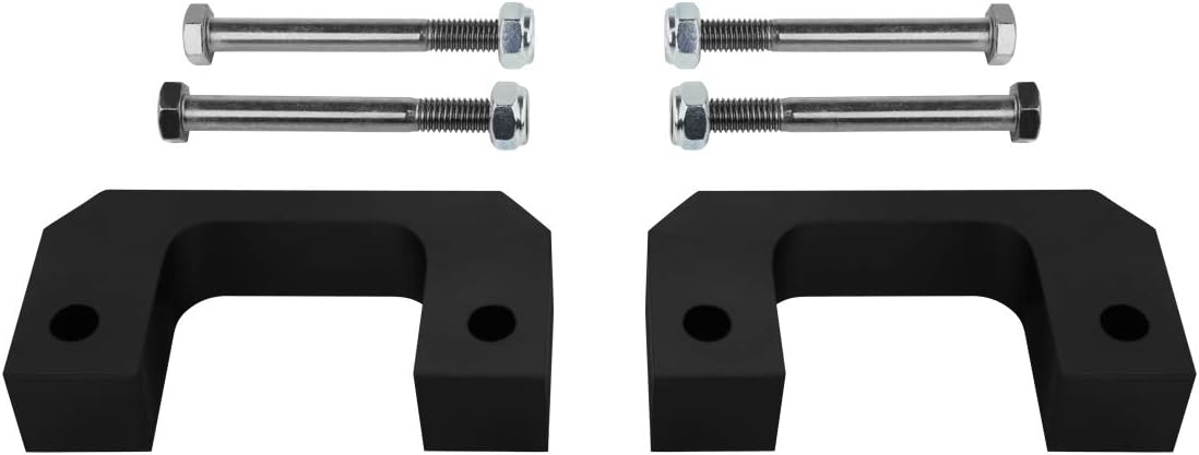 Supreme Suspensions - Front Leveling Kit for 2007-2024 Chevrolet Silverado 1500 and GMC Sierra 1500 (6-Lug) 1" Front Lift High-Density Delrin Bottom Strut Spacers