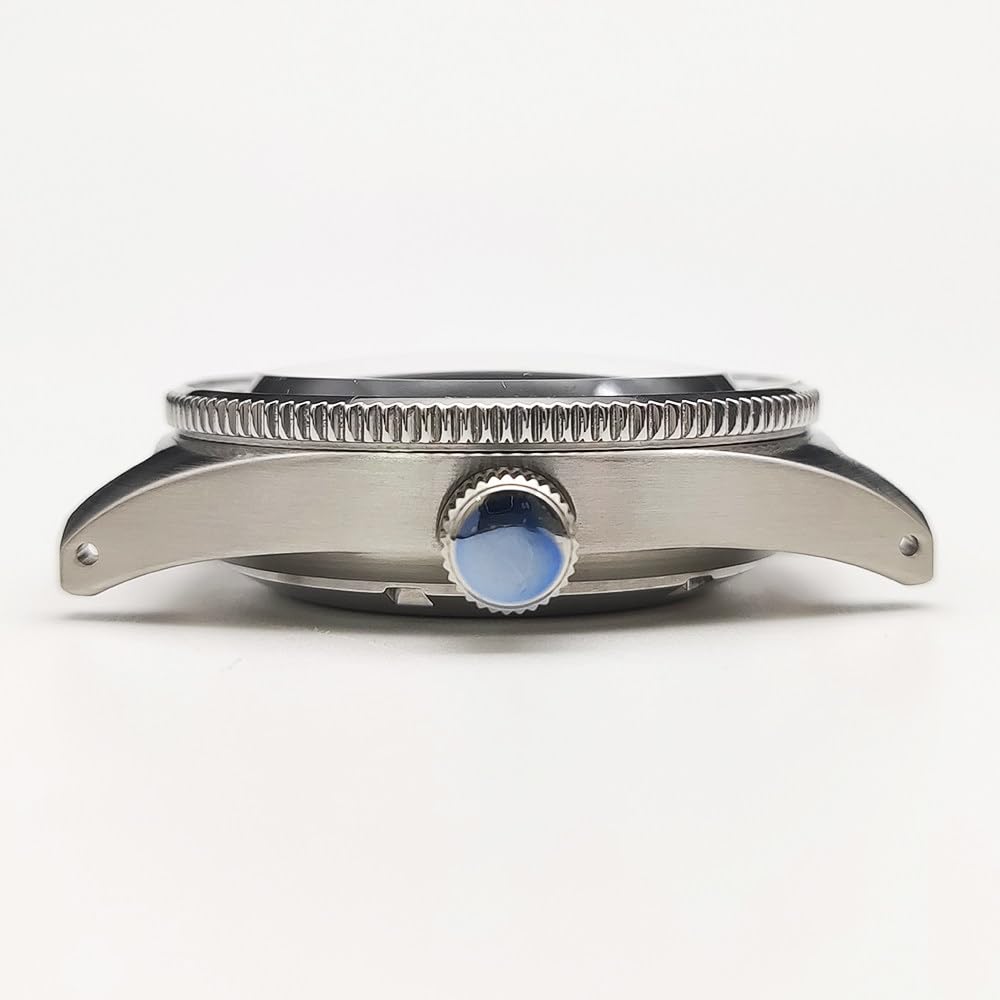 40mm Vintage Uhrengehäuse, Passend für NH35 NH36 Automatikwerk 28,5mm Zifferblatt, Edelstahl Retro Taucher Uhren Modifizierung Kit für Seiko Prospex 62MAS Re-Creation