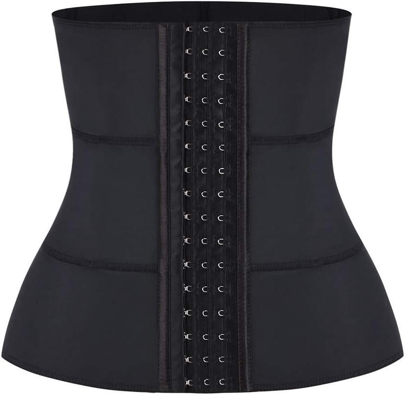 FEDNON Women's Steel Bones Supportive Boning Waist Trainer Cincher Corset Sauna Belt
