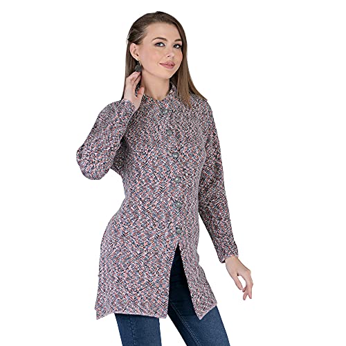 Image of LADY WILLINGTON Women's Wool Round Neck Cardigans