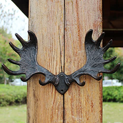 CZOOR Geweihhaken Europäische kreative Wandbehang Dekoration Wandgarderobe Reihenhaken Schlafzimmer Bekleidungsgeschäft Wanddekoration Haken Cover