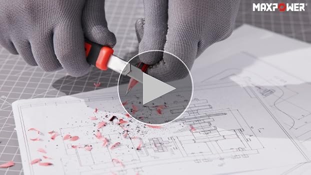 MAXPOWER 9 mm Snap-Off Blades, 50 Pack Box Cutter Blades, 60